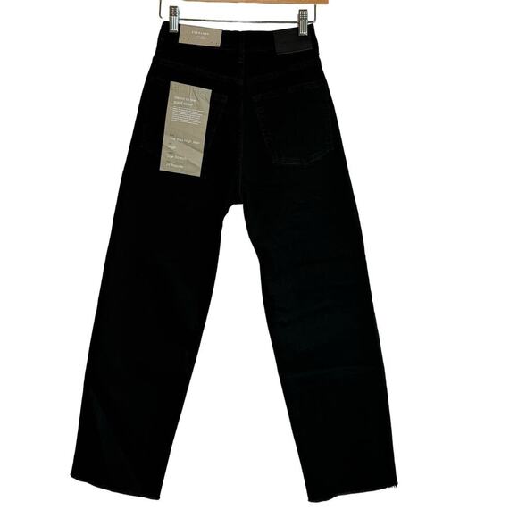 Everlane The Way High Jean Black Denim Size 24 - Picture 3 of 13